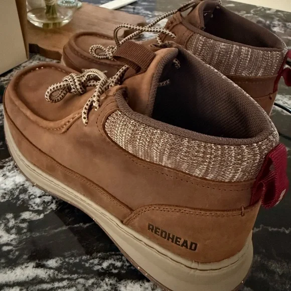 RedHead Roark Leather Pull-On Casual Boots for Men - Picture 1 of 7